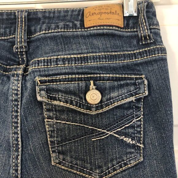 5-Pocket Aeropostale Bayla Skinny Capri Jeans in size 1/2 - Picture 3 of 12